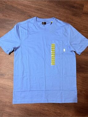 Greg Norman Collection Light Blue Short-Sleeve Pocket Tee